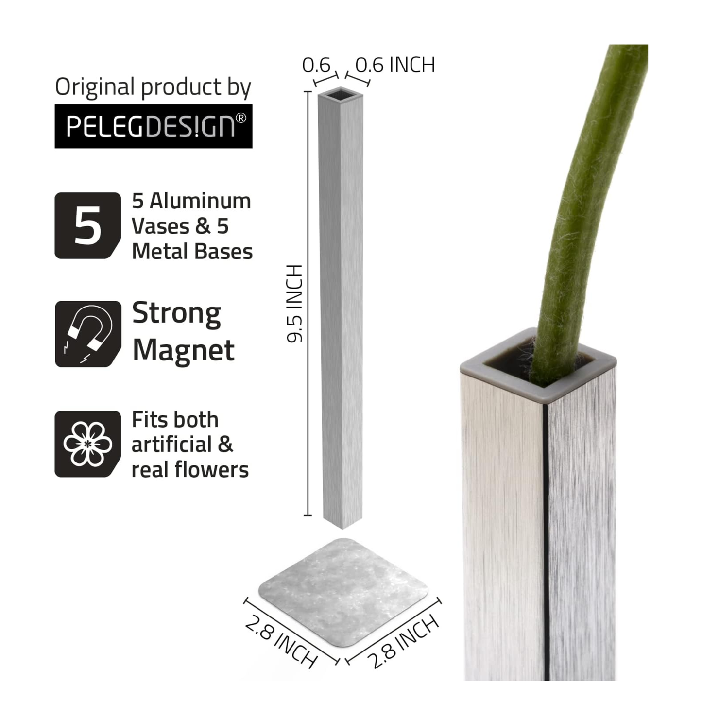 Magnetic Bud Vase Set