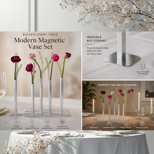 Magnetic Bud Vase Set